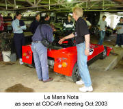 Le Mans Nota as seen at CDCofA meeting Oct 2003 - rear view