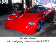 Le Mans Nota with roadgoing nosecone March 2005
