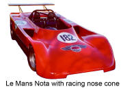 Le Mans Nota with racing nose cone